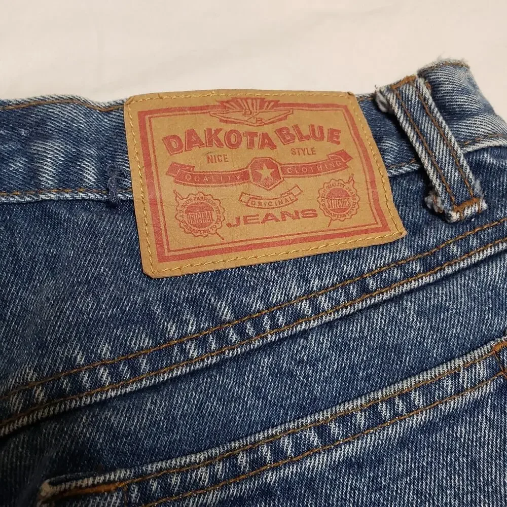 Dakota Blue Vintage Women's Jean Shorts Jorts Size 26High Rise Rare 90s - Picture 5 of 10